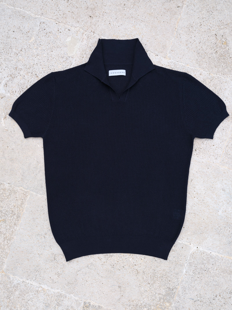 FUORIGIOCO | POLO | SETA - COTONE | BLU ZERO