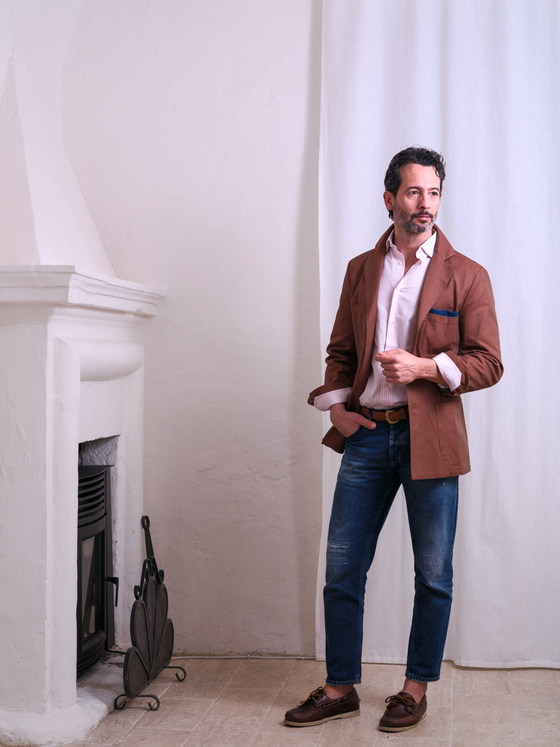 SIENA | GIACCA SAHARIANA | COTONE TWILL | TERRA DI SIENA