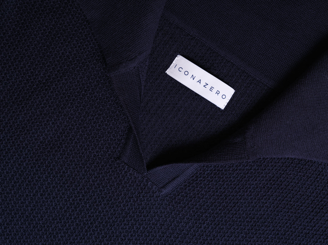 FUORIGIOCO | POLO | SETA - COTONE | BLU ZERO