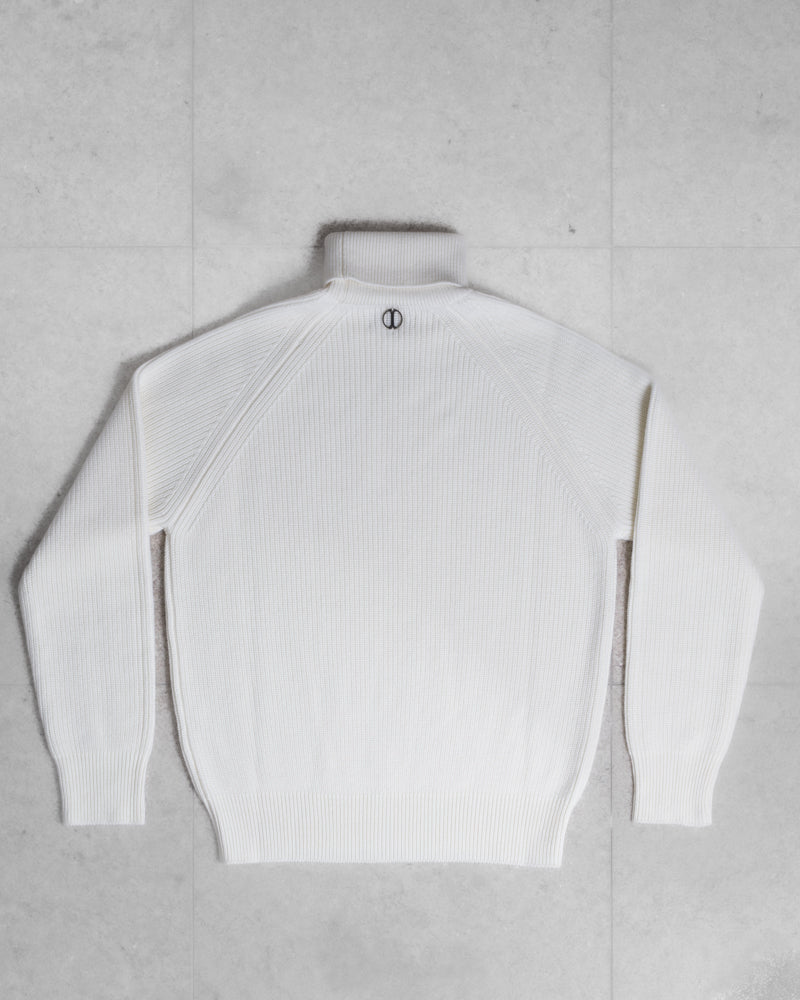 DOLCE VITA | COLLO ALTO RAGLAN | LANA VERGINE | PANNA