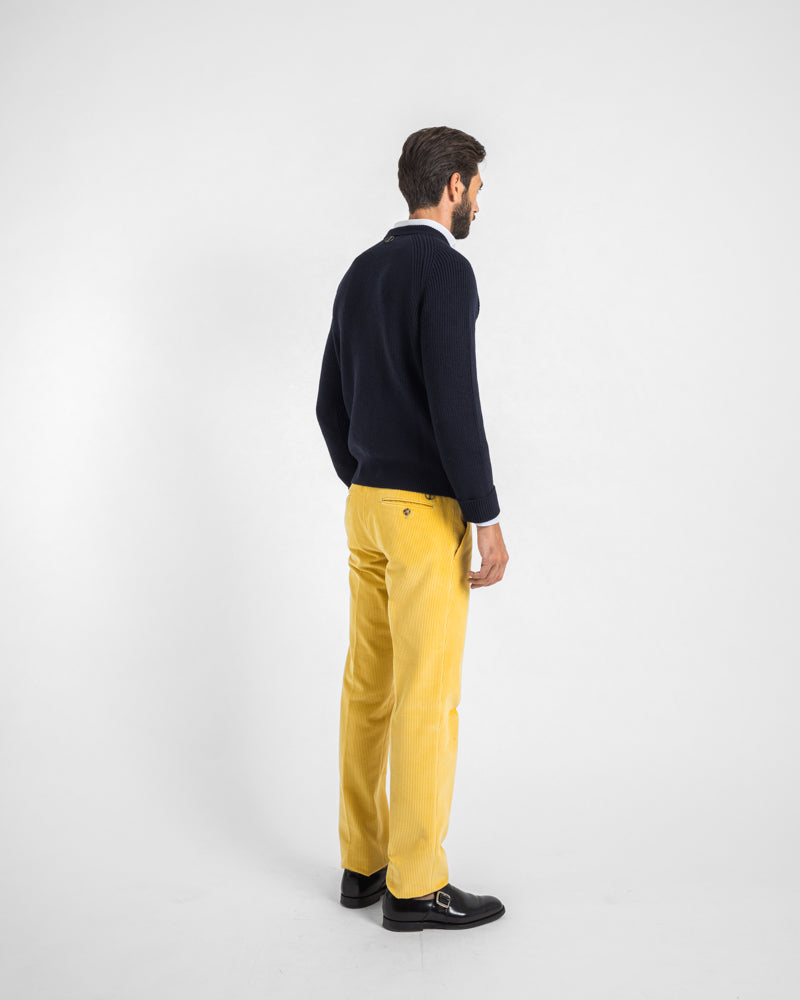 CORDUROY | CORDUROY TROUSERS | VELVET | CADMIUM YELLOW